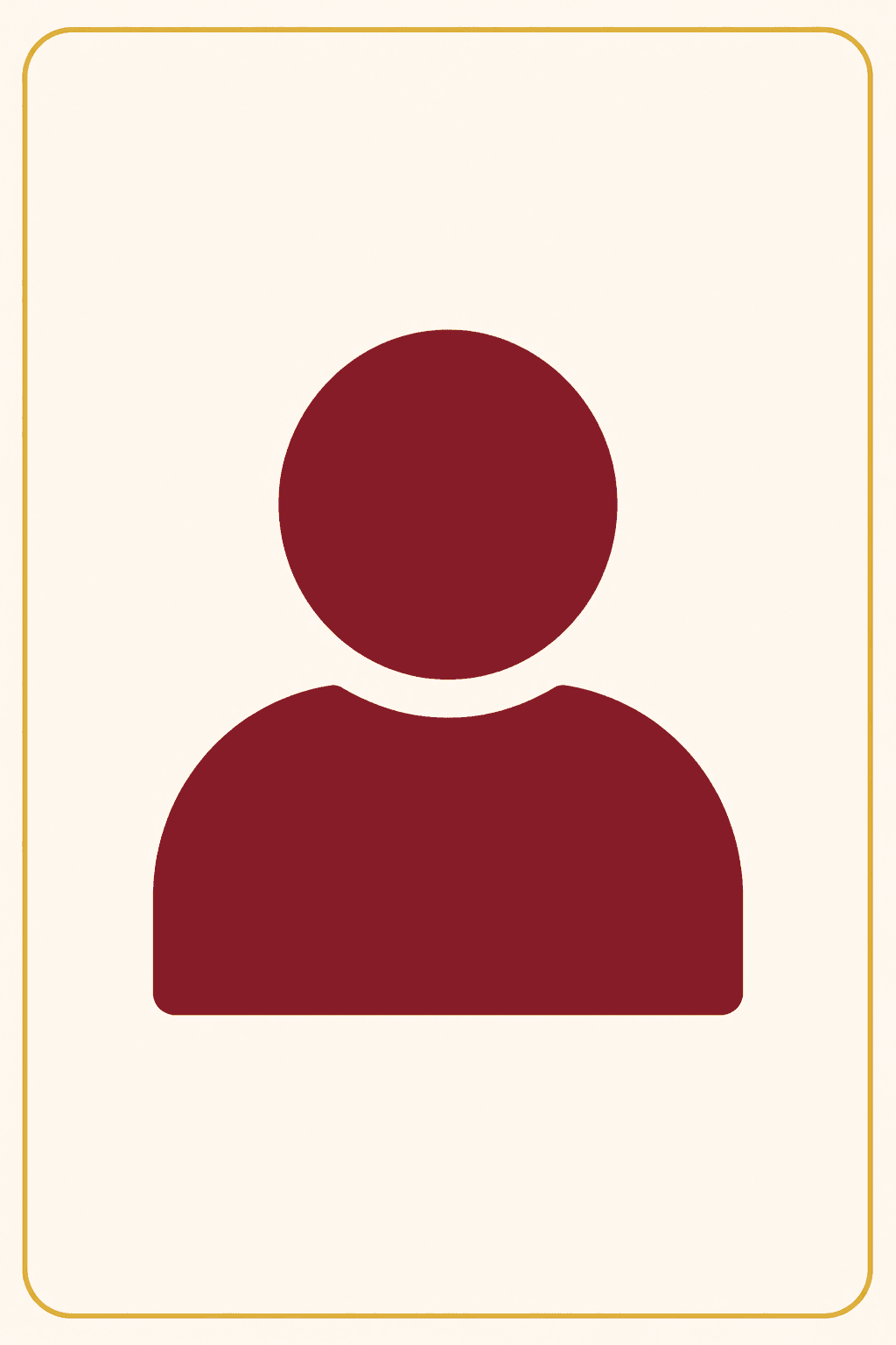 Sample profile photo on a marriage biodata