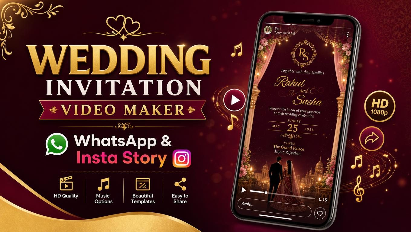 Free Wedding Invitation Video Maker (2026): WhatsApp Story & Instagram Reels