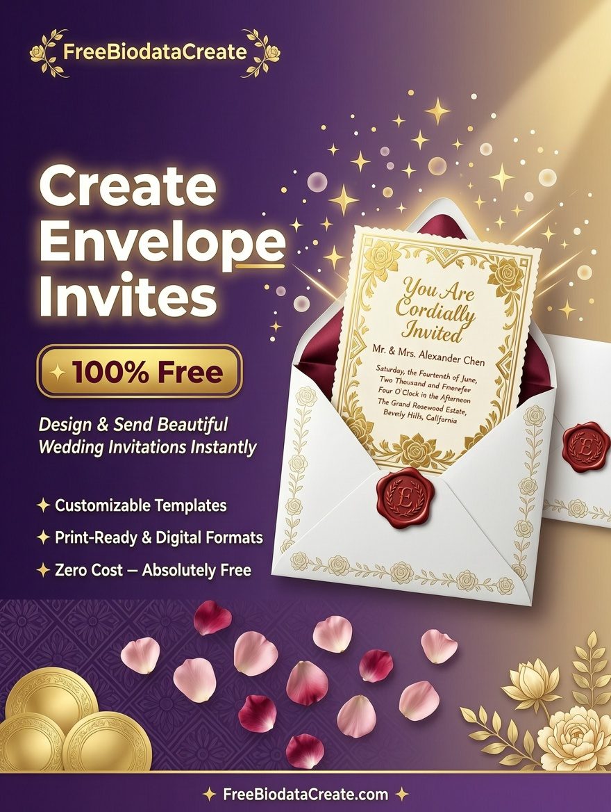 Free Online Envelope Design & Invitation Card Maker | Create E-Invites